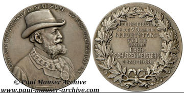 Paul MAuser Medal offered for the 70th years birthday. All Rights Reserved.